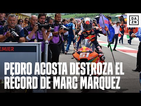 Pedro Acosta rompe el récord de Marc Márquez: el más joven en ganar una carrera en Moto2