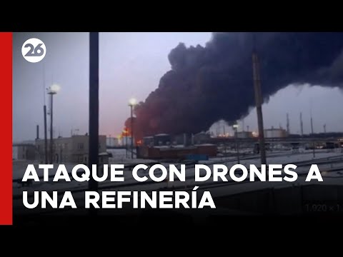 GUERRA RUSIA - UCRANIA | Así fue el ataque con drones a una refinería del Kremlin