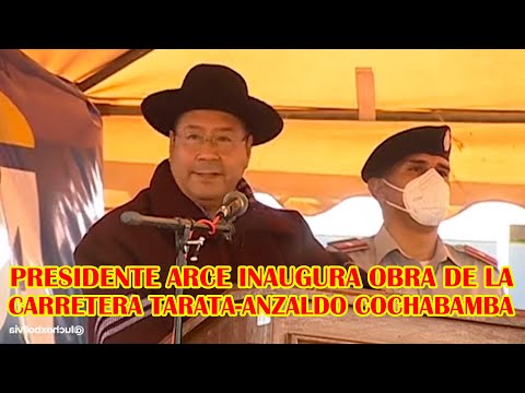 PRESIDENTE ARCE SALUDA A LOS GUERREROS AZULES EN LA INAUGURACIÓN DE CARRETERA..