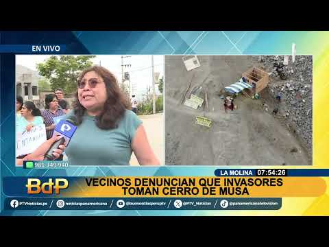 Vecinos de la Molina denuncian que invasores están tomando cerro de Musa