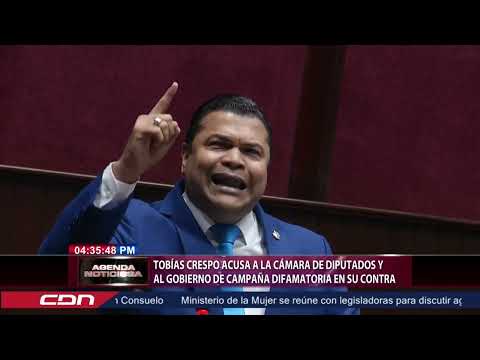 Tobías Crespo acusa a la Cámara de Diputados y al Gobierno de campaña difamatoria en su contra