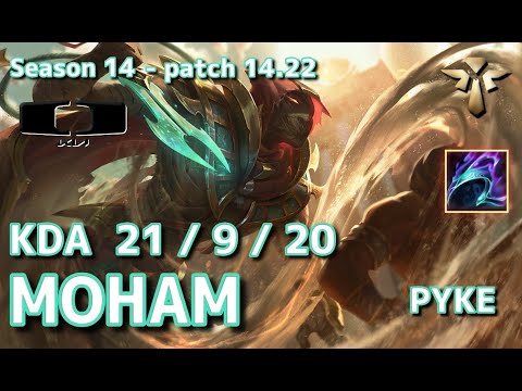 【KRサーバー/GM】DK Moham パイク(Pyke) VS パンテオン(Pantheon) SUP - Patch14.22 KR Ranked【LoL】