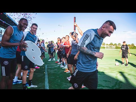 Así recibieron a Messi en Inter Miami tras ganar su octavo Balón de Oro