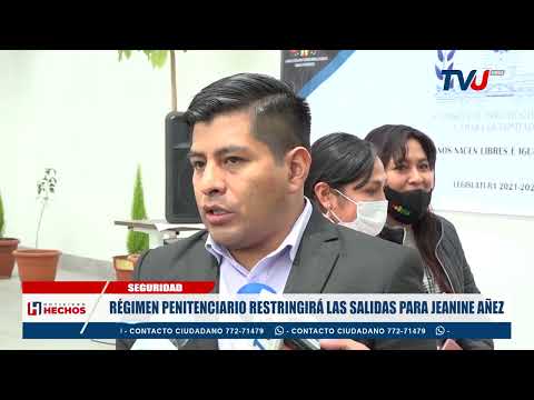 RÉGIMEN PENITENCIARIO RESTRINGIRÁ LAS SALIDAS PARA JEANINE AÑEZ