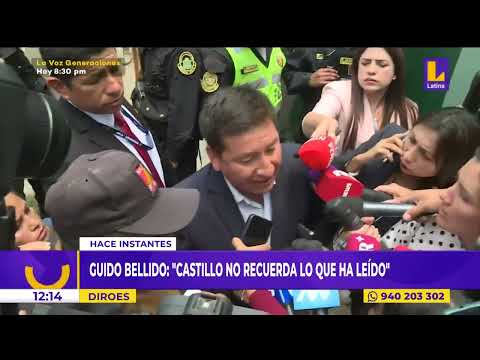 Guido Bellido dice que Pedro Castillo no recuerda lo que ha leído en su discurso de golpe de Estado