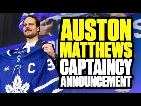 Auston Matthews Named Maple Leafs Captain | Full Press Conference