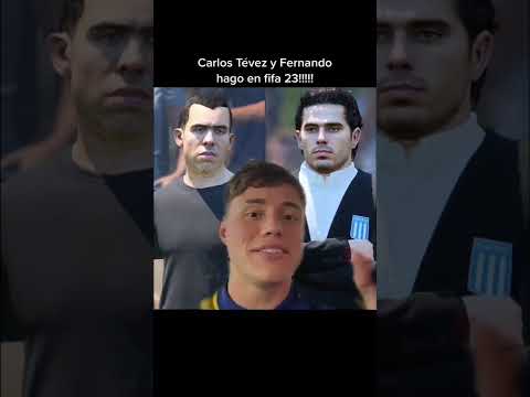 Así serían Carlitos Tevez y Fernando Gago en el FIFA   #shorts