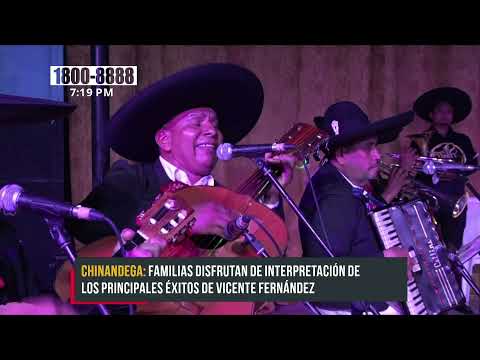 Rinden concierto homenaje a Vicente Fernández en Chinandega - Nicaragua