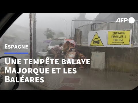 Espagne : une forte tempête frappe l'île de Majorque et les Baléares | AFP