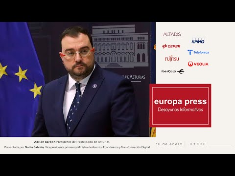 Desayuno Informativo Europa Press con el presidente del Principado de Asturias, Adrián Barbón