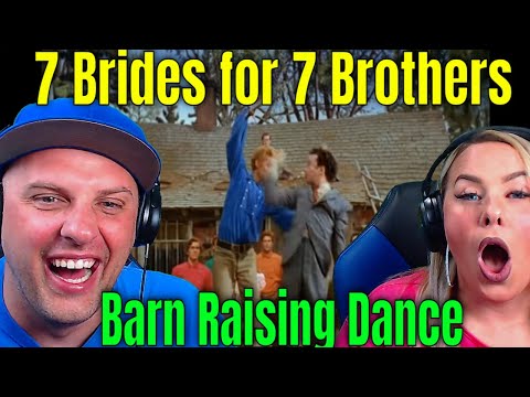 First Time Reaction To Barn Raising Dance (7 Brides for 7 Brothers) - MGM Studio Orchestra (HD)