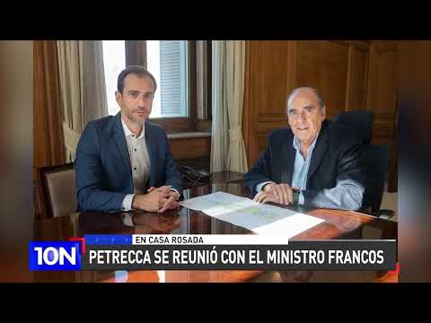 Reunión entre el Intendente de Junín, Pablo Petrecca,  y el ministro del Interior, Guillermo Francos