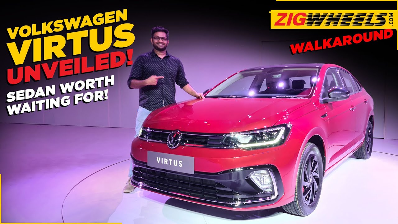 Volkswagen Virtus Walkaround from global unveil! | German sedan for India | Looks Features and Style