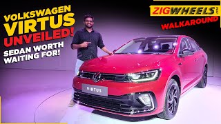 Volkswagen Virtus Walkaround from global unveil! | German sedan for India | Looks Features and Style