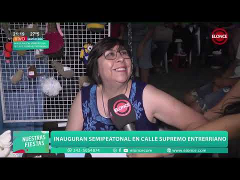 Elonce TV en la inauguración de la semipeatonal de Santa Elena: testimonios de feriantes