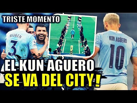 El Kun Aguero SE DESPIDE del Manchester City | Se va con 2 goles del City | Se fue a Barcelona 2021