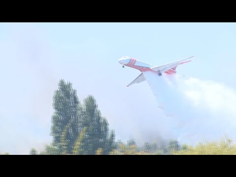 Aero Tanker se suma al combate de los incendios forestales: Permanecerá al menos 28 días en Chile