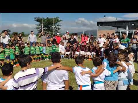 Homenaje del rugby infantil para Vicente Vidal Sthepan