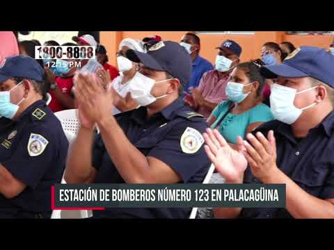 Entregan nueva estación de bomberos en Palacagüina, Madriz - Nicaragua
