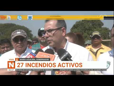 26072024 MARIO AGUILERA 27 INCENDIOS FORESTALES ACTIVOS EN EL DEPARTAMENTO CRUCEÑO UNO