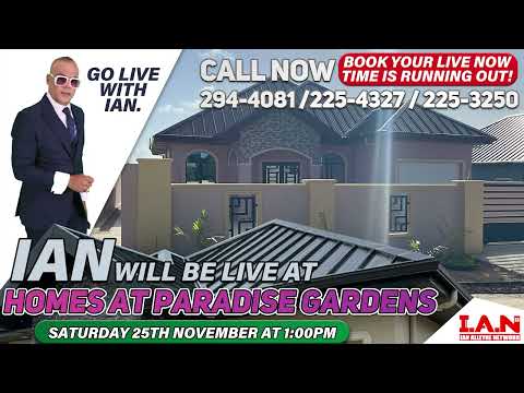 Ian will be live at Paradise Gardens Homes at Clement Joseph Tr in Barrackpore on Sat 25th Nov, 2023