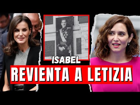 Isabel Diaz Ayuso REVIENTA a Letizia Ortiz y la APARTA en el 10 ANIVERSARIO de Felipe VI