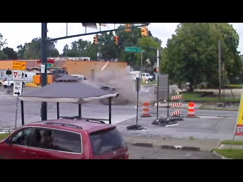 VIDEO: Crash at intersection injures two adults, six children in Indiana