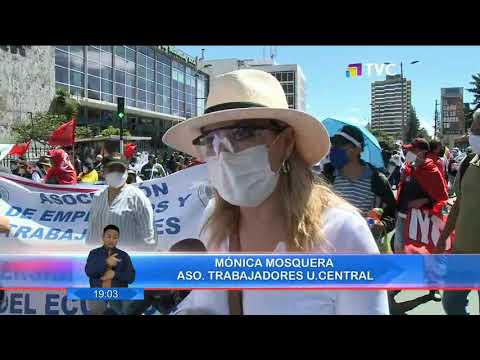 Quito: sectores sociales protestaron en rechazo a las medidas económicas