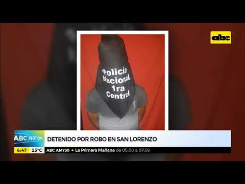 Joven denunciado por asalto en San Lorenzo