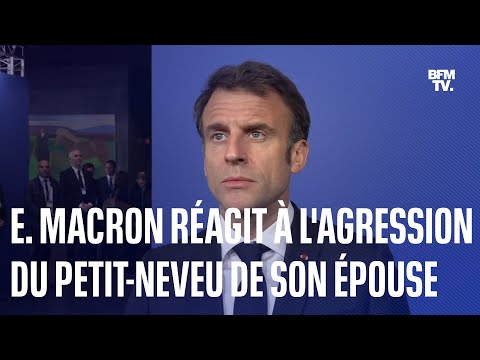 Lors d'un sommet en Islande, Emmanuel Macron réagit à l'agression du petit-neveu de son épouse