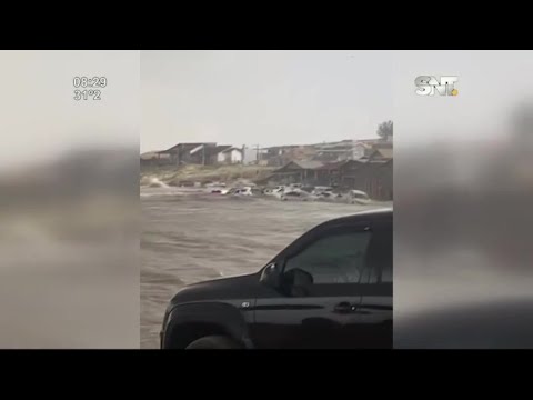 Tsunami azotó laguna en Brasil