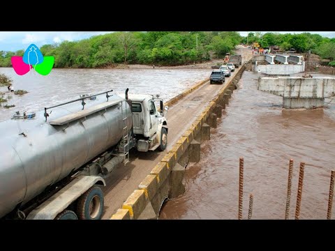 MTI restablece el paso en el puente El Recreo en la carretera hacia San Lorenzo en Boaco