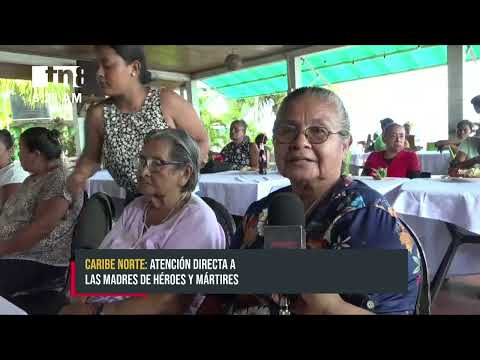 En Bilwi Madres de Héroes y Mártires reciben paquetes alimenticios - Nicaragua