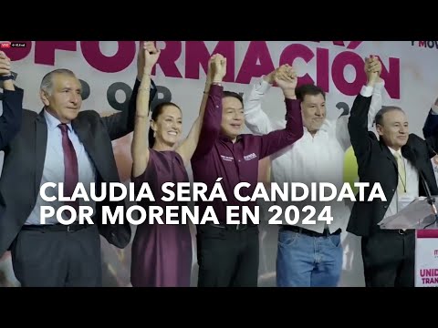 Claudia Sheibaum será abanderada presidencial por Morena en 202