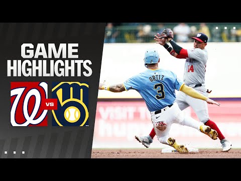 Nationals vs. Brewers Game Highlights (7/14/24) | MLB Highlights