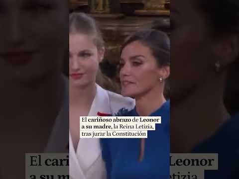 Leonor abraza a Letizia en un íntimo momento familiar