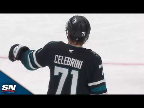 Sharks Macklin Celebrini Wires Home Power-Play Goal For 100th Point Of Season