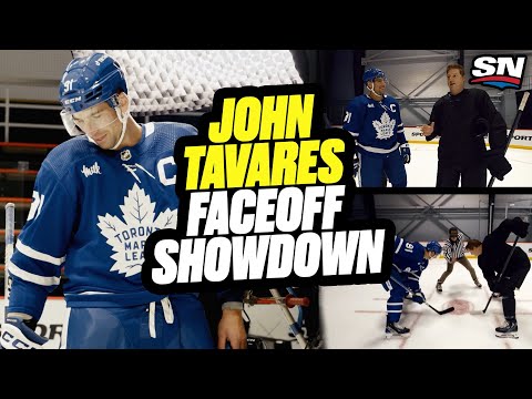 John Tavares Face-Off Showdown VS. The Armdog | On The Couch With Colby