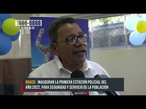 Inauguran primera unidad policial en San Lorenzo, Boaco - Nicaragua
