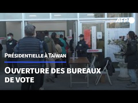 Élection présidentielle à Taïwan: ouverture des bureaux de vote | AFP Images