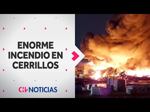 ENORME INCENDIO afectó a fábrica de plástico en Cerrillos - CHV Noticias