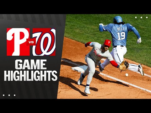 Phillies vs. Nationals Game Highlights (8/16/25) | MLB Highlights