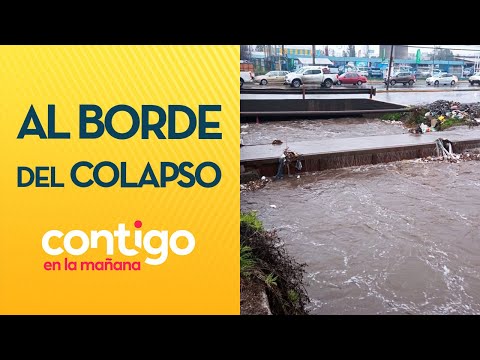 EL DESBORDE ES INMINENTE: Canal Santa Marta al borde del colapso por lluvia - Contigo en la Mañana