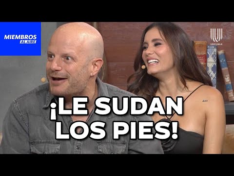 Así reaccionó Facundo al tocar los pies de Bárbara Islas | Miembros al Aire