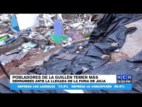 Pobladores de la col. Guillén temen a más derrumbes con la llegada de las lluvias