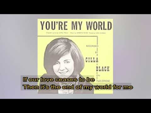 Cilla Black   -   You're my world    1964    LYRICS