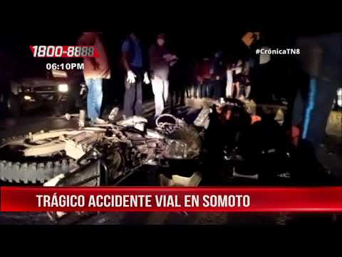 Accidente de tránsito cobra la vida de dos personas en Madriz - Nicaragua