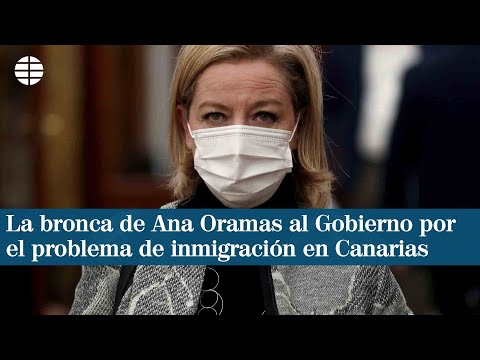 La bronca de Ana Oramas al Gobierno por el problema de inmigración en Canarias