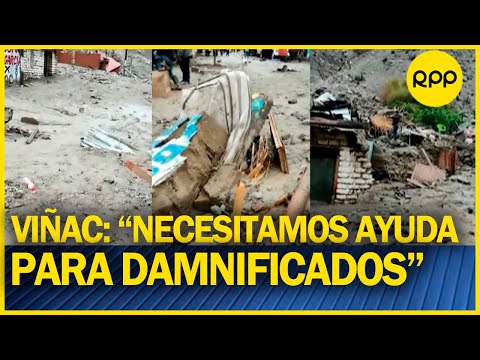 Huaico en Yauyos: “Más de 70 familias afectadas en Viñac”