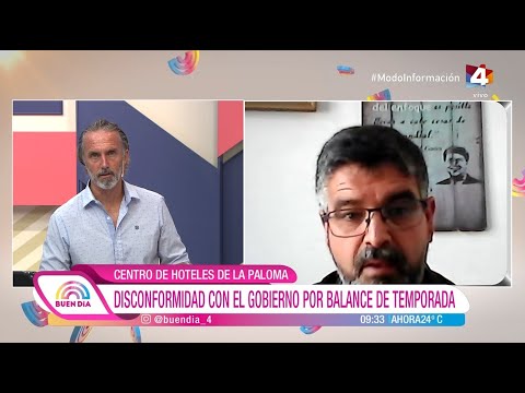 Buen Día - Centro de Hoteles de La Paloma: Disconformidad con el gobierno por balance de temporada